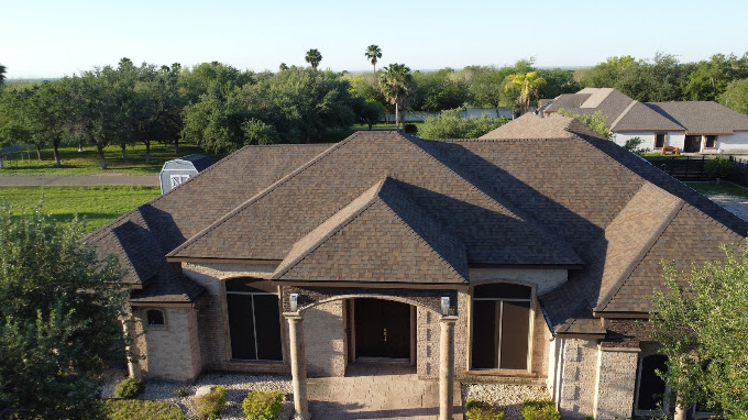 Residential exterior on a McAllen, Texas home served by Hidalgo Roofing and Remodeling